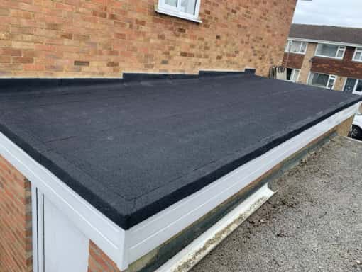 This is a photo of a flat roof installation. This work was carried out by Selby Roofing